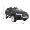 Elektrické autíčko Audi Q7 lakované čierne matné 2,4 GHz