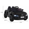 Audi R8 batéria pre deti Čierna