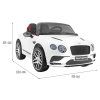 Detské elektrické autíčko Bentley Continental biele