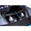 Bugatti Divo Detské autíčko na batérie sivé + diaľkové ovládanie + EVA + pomalý štart + LED MP3