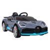 Bugatti Divo Detské autíčko na batérie sivé + diaľkové ovládanie + EVA + pomalý štart + LED MP3
