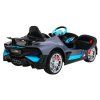 Bugatti Divo Detské autíčko na batérie sivé + diaľkové ovládanie + EVA + pomalý štart + LED MP3