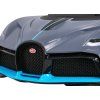 Bugatti Divo Detské autíčko na batérie sivé + diaľkové ovládanie + EVA + pomalý štart + LED MP3