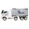 Kontajnerové nákladné auto biele + príves