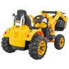Vozidlo rýpadlo traktor žltá