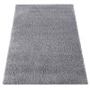 Sivý jednofarebný shaggy koberec Santo