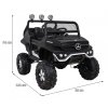 Mercedes Benz Unimog pre deti Black + Terrain 4x4