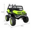 Mercedes Benz Unimog pre deti Zelený + pohon 4x4