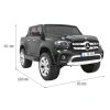 Mercedes Benz X-Class pre deti Black Pickup + Pilot + pohon 4x4