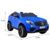 Detské autíčko Mercedes GLC 63S modré SUV + pohon 4x4