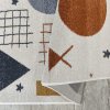 Detský farebný koberec s geometrickými vzormi Lovi 01