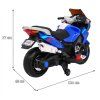Detský elektrický motocykel Sport Tourism modrý