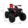 Štvorkolka ATV Power červená