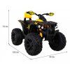 Štvorkolka ATV Power žltá