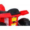 Detská štvorkolka na batérie Storm Red + 25W motor + MP3 USB + LED