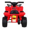 Detská štvorkolka na batérie Storm Red + 25W motor + MP3 USB + LED