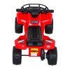 Detská štvorkolka na batérie Storm Red + 25W motor + MP3 USB + LED