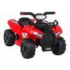 Detská štvorkolka na batérie Storm Red + 25W motor + MP3 USB + LED