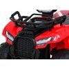Detská štvorkolka na batérie Storm Red + 25W motor + MP3 USB + LED