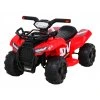 Detská štvorkolka na batérie Storm Red + 25W motor + MP3 USB + LED