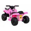 Detská štvorkolka na batérie Storm Pink + 25W motor + MP3 USB + LED