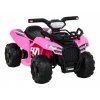 Detská štvorkolka na batérie Storm Pink + 25W motor + MP3 USB + LED