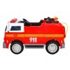 Detské hasičské auto na batérie + Vodné delo + Megafón + Hasičský kohút + Pilot