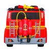 Detské hasičské auto na batérie + Vodné delo + Megafón + Hasičský kohút + Pilot