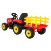 BLOW Traktor s prívesom červený