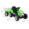 Traktor s prívesom BLOW zelený