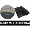 Bezpečnostná sieť pre trampolínu 11FT, 8 polí, čierna