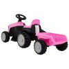 Traktor s prívesom ružový