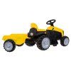 Traktor s prívesom žltý