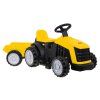 Traktor s prívesom žltý