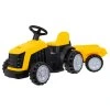 Traktor s prívesom žltý