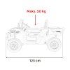 Detské auto Pick-Up Speed 900 červené + pohon 4x4