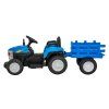 Traktor s prívesom New Holland T7 modrý