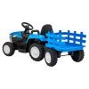Traktor s prívesom New Holland T7 modrý