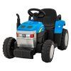 Traktor s prívesom New Holland T7 modrý