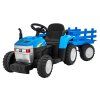 Traktor s prívesom New Holland T7 modrý