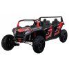 4-miestna bugina ATV RACING UTV2000 s lítium-iónovou batériou červená