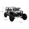 4-miestna bugina ATV RACING UTV2000 s lítium-iónovou batériou biela