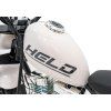 Motocykel Chopper Warrior biely