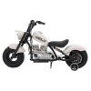 Motocykel Chopper Warrior biely