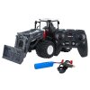 Traktor + buldozér R/C 1:24 červený