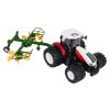 Traktor + R/C hrable 1:24 Červená
