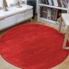 Okrúhly červený koberec Portofino