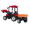MEGA Traktor D68 s prívesom Červený