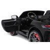Detské pretekárske auto Porsche 911 GT3 STRONG čierne