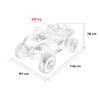 Buggy Monster Speed RTR 4x4 ružové